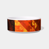 Blessing Abstract Art Cat Bowl