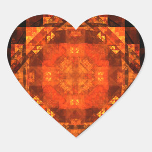 Blessing Abstract Art Heart Sticker