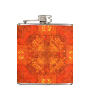 Blessing Abstract Art Hip Flask