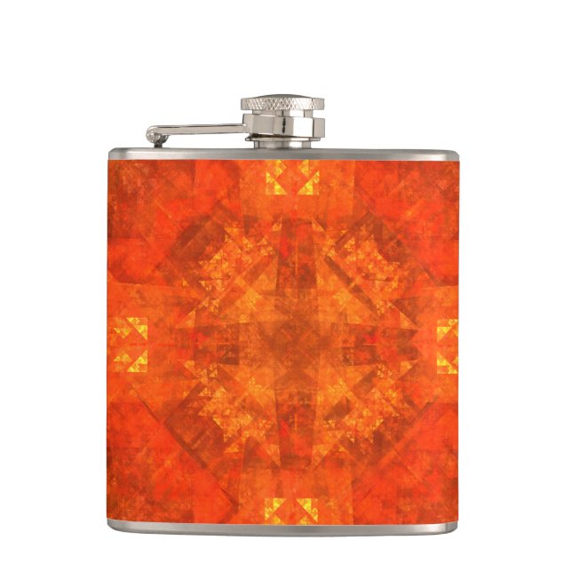Blessing Abstract Art Hip Flask (Front)