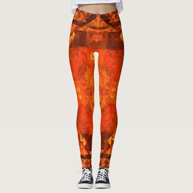 Blessing Abstract Art Leggings (Front)