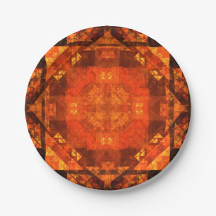 Blessing Abstract Art Paper Plate