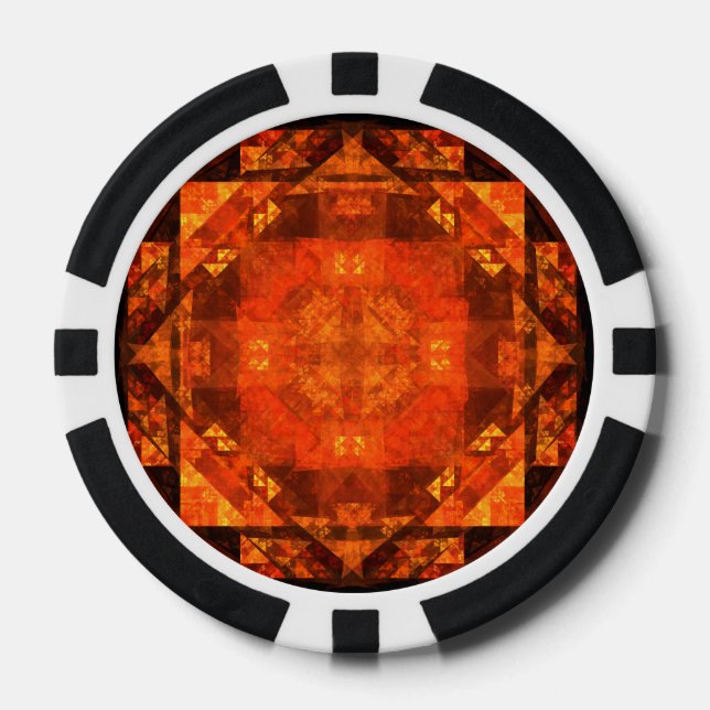 Blessing Abstract Art Poker Chips (Front)