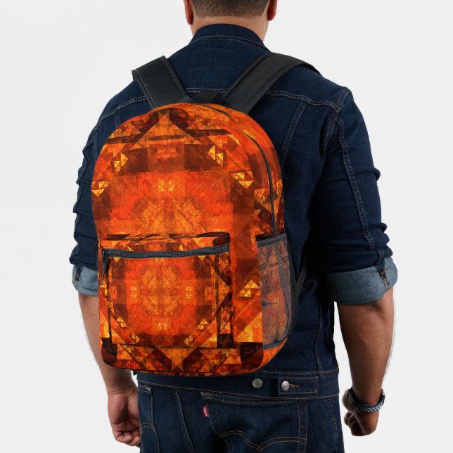 Blessing Abstract Art Printed Backpack (Insitu (Model))
