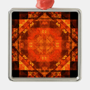 Blessing Abstract Art Square Metal Tree Decoration