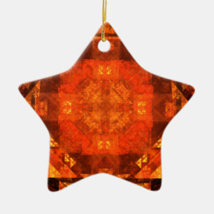 Blessing Abstract Art Star Ornament