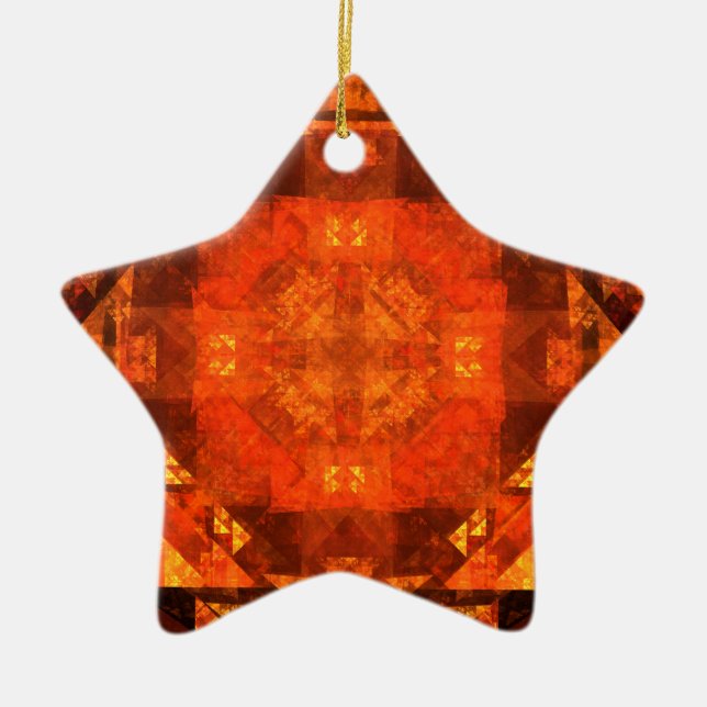 Blessing Abstract Art Star Ornament (Front)