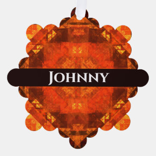 Blessing Abstract Art Tree Decoration Card