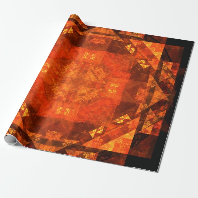 Blessing Abstract Art Wrapping Paper (Unrolled)