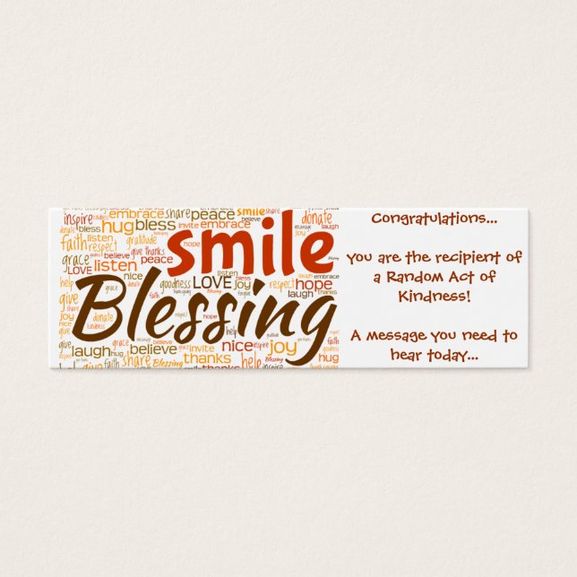 Blessing Card (Random Act of Kindness) (Front)