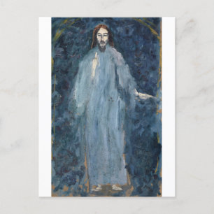 Blessing Christ by Ernst Schiess Postcard
