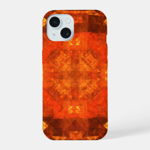 Blessing Fire Mandala Abstract Art Design iPhone 15 Case