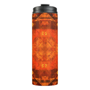 Blessing Fire Mandala Abstract Art Design Thermal Tumbler