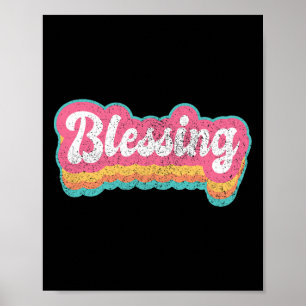 Blessing First Name Girl Vintage 70s 80s Personali Poster