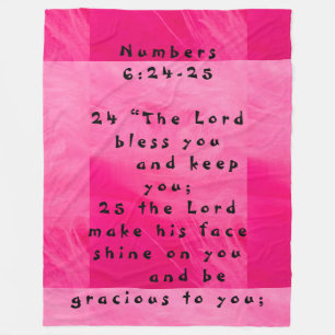 Blessing fleece blanket
