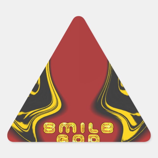 Blessing from Above: God's Love Spiritual Greeting Triangle Sticker (Front)