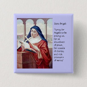 Blessing From Saint Brigid 15 Cm Square Badge