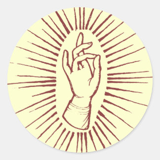 Blessing Hand Classic Round Sticker
