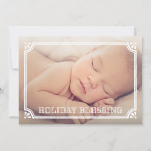 Blessing Holiday Birth Announcement
