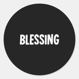 Blessing In Disguise Funny Halloween Costume Idea  Classic Round Sticker