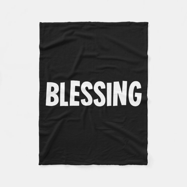 Blessing In Disguise Funny Halloween Costume Idea  Fleece Blanket (Front)