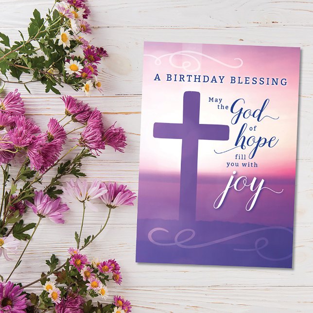 Blessing May the God of Hope Fill You with Joy Card (Creator Uploaded)
