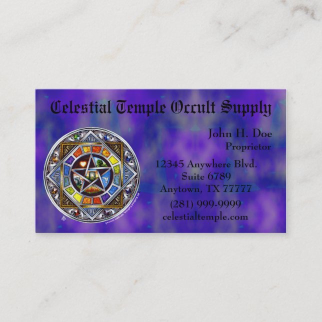 Blessing of Elements Business Card (Front)
