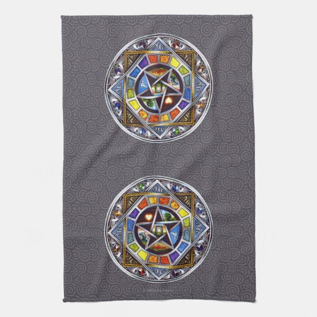 Blessing of Elements Kitchen Towel (Vertical)