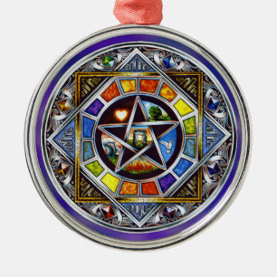 Blessing of Elements Premium Round Ornament