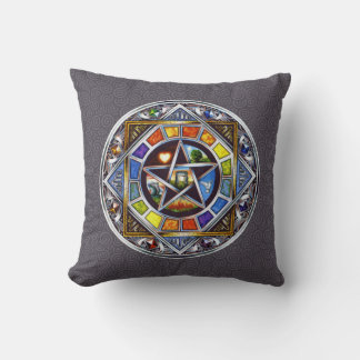 Blessing of Elements Throw Pillow