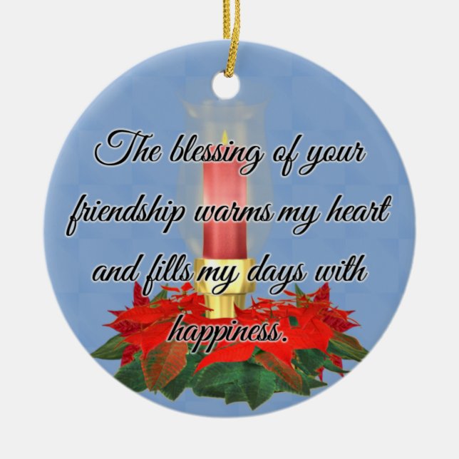Blessing Of Friendship Ornament (Front)