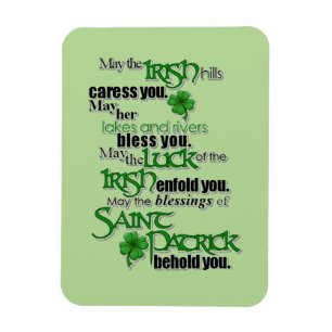 Blessing Of Saint Patrick Magnet