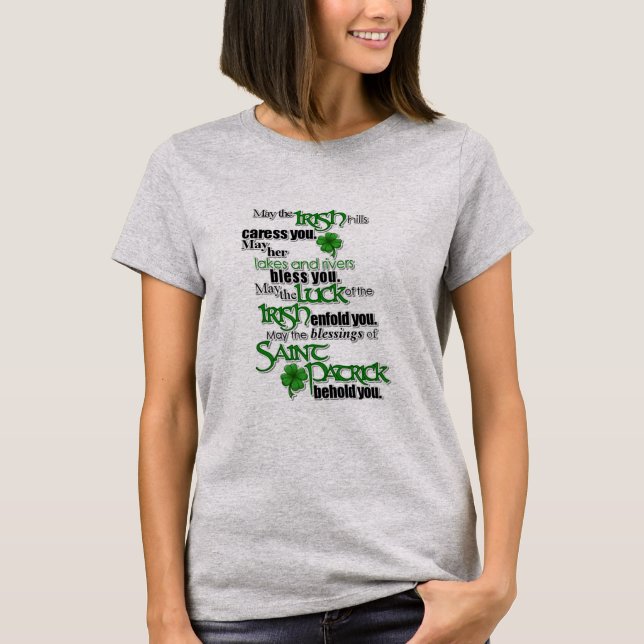 Blessing Of Saint Patrick T-Shirt (Front)