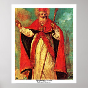 Blessing Of St. Nicholas By Guardi Francesco Poster