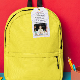 Blessing of the Backpacks Apple for the Teacher Gift Tags