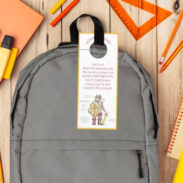Blessing of the Backpacks Armour of God Door Hanger (Creator Uploaded)