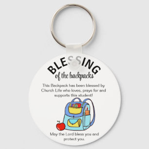 Blessing of the backpacks gift tags key ring
