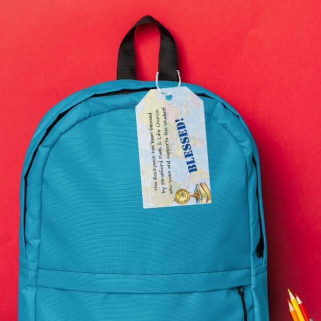 Blessing of the Backpacks Globe Church Prayer Tag (Creator Uploaded)