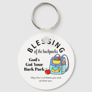 Blessing of the backpacks God's Got Your Back Key Ring