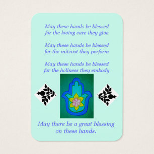 Blessing of the Hands Card