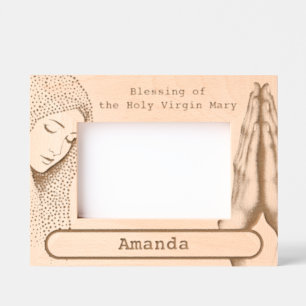 Blessing of the Holy Virgin Mary Etched Frames