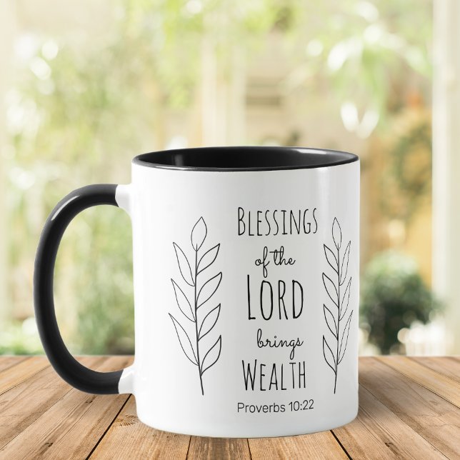 Blessing of the Lord, bible verse, Christian Mug (Creator Uploaded)