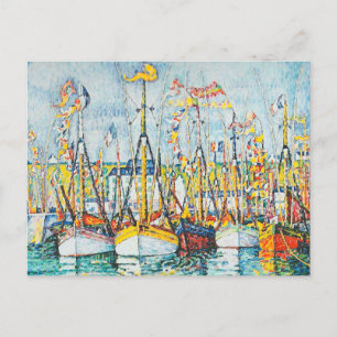 Blessing of The Tuna Fleet at Groix by Paul Signac Postcard