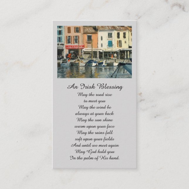 Blessing Prayer Sympathy Memorial Card (Front)