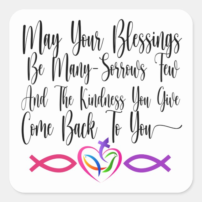 Blessing Sticker (Front)
