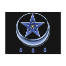 Blessing Symbol & Pentagram Postcard