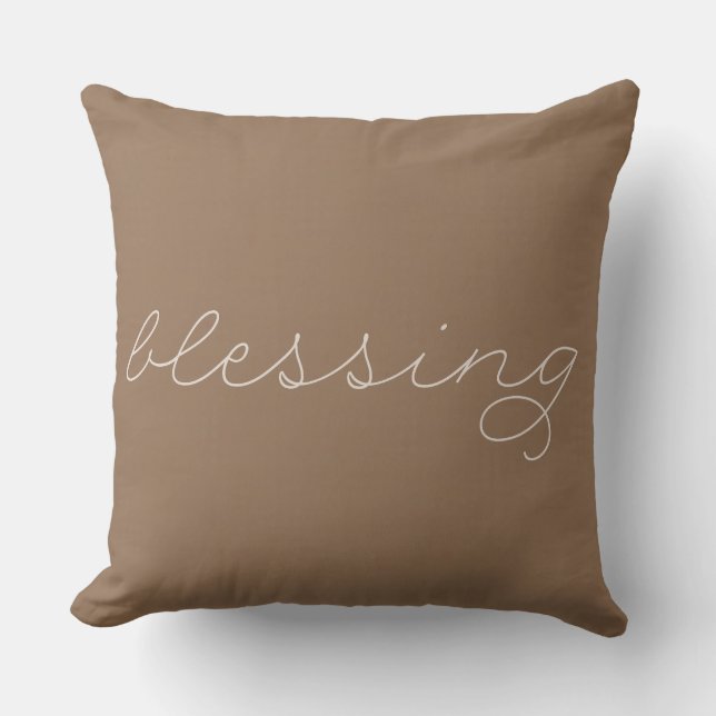 Blessing Throw Pillow (Front)