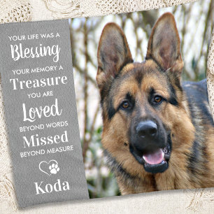 Blessing Treasure Loved Missed - Pet Memorial Fleece Blanket