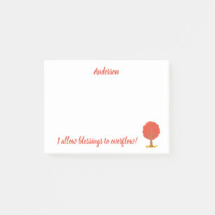 Blessings Beautiful Tree  Post-it Notes