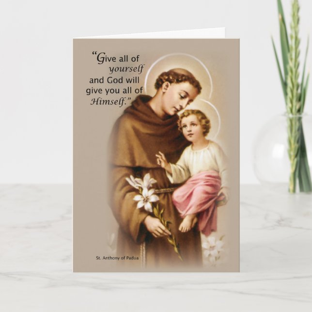 Blessings Feast of St. Anthony Card (Front)